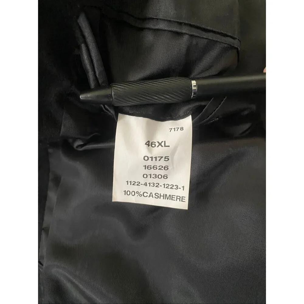 Jos A Banks men 46 XL 100% cashmere sport coat black